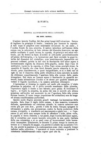 Giornale internazionale delle scienze mediche