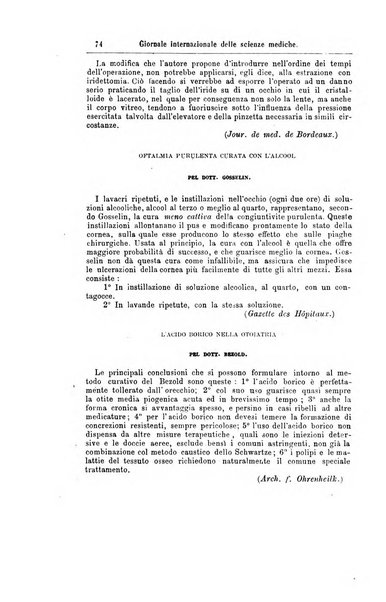 Giornale internazionale delle scienze mediche