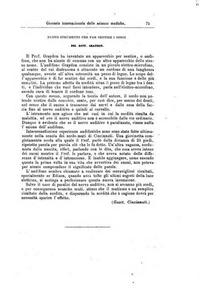 Giornale internazionale delle scienze mediche