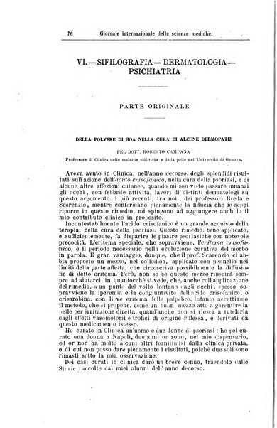 Giornale internazionale delle scienze mediche