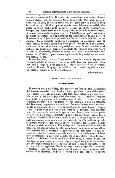 Giornale internazionale delle scienze mediche