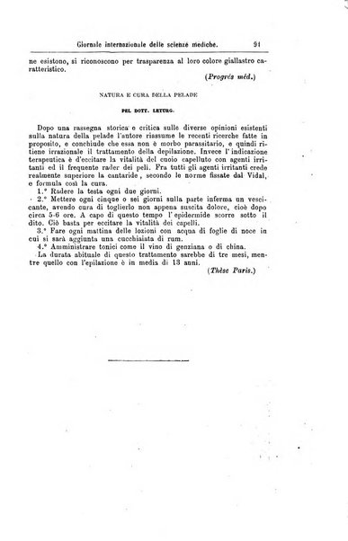 Giornale internazionale delle scienze mediche