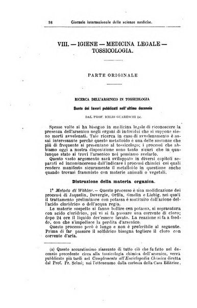 Giornale internazionale delle scienze mediche