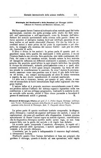 Giornale internazionale delle scienze mediche