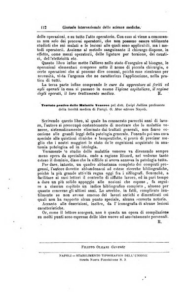 Giornale internazionale delle scienze mediche