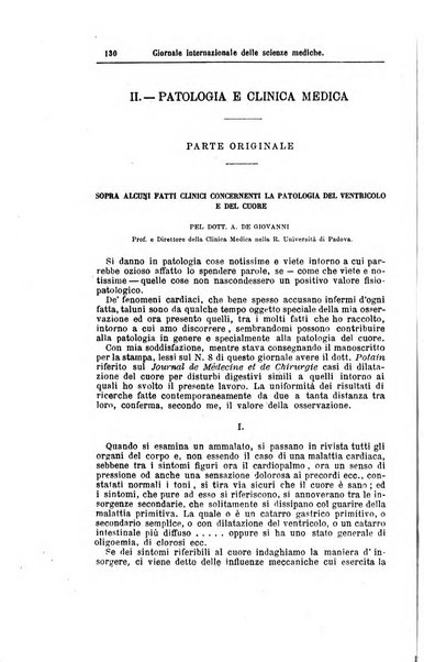 Giornale internazionale delle scienze mediche