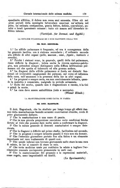 Giornale internazionale delle scienze mediche