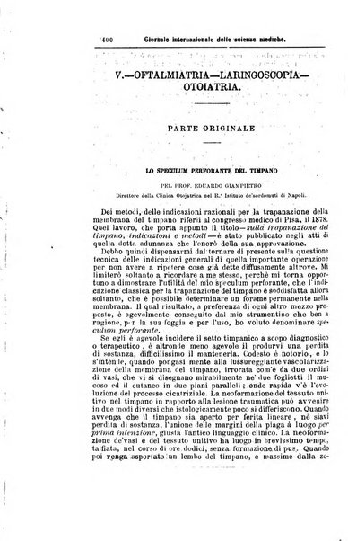 Giornale internazionale delle scienze mediche