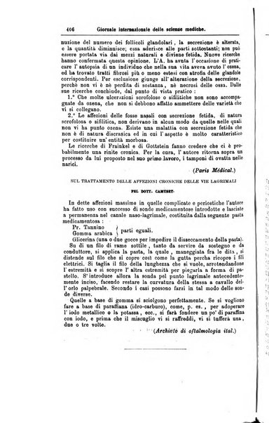 Giornale internazionale delle scienze mediche