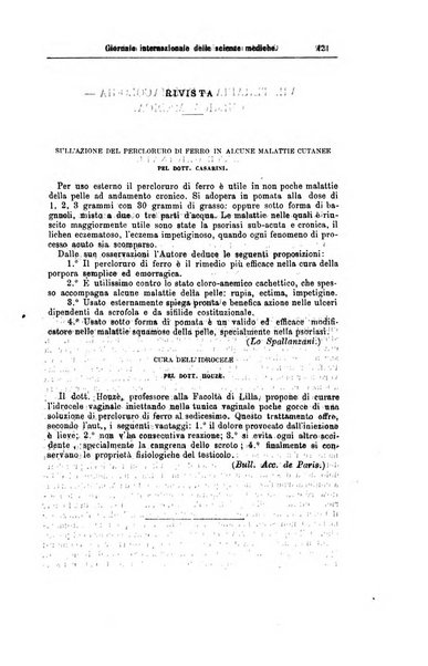 Giornale internazionale delle scienze mediche