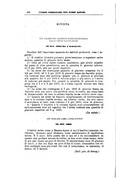 Giornale internazionale delle scienze mediche