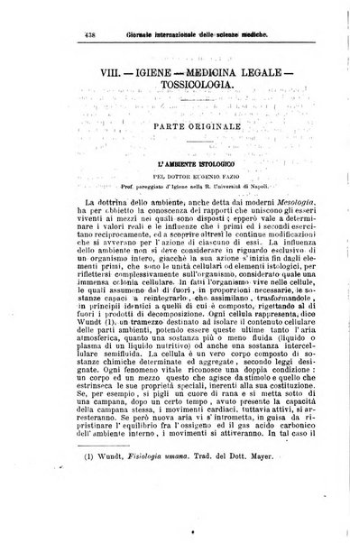 Giornale internazionale delle scienze mediche