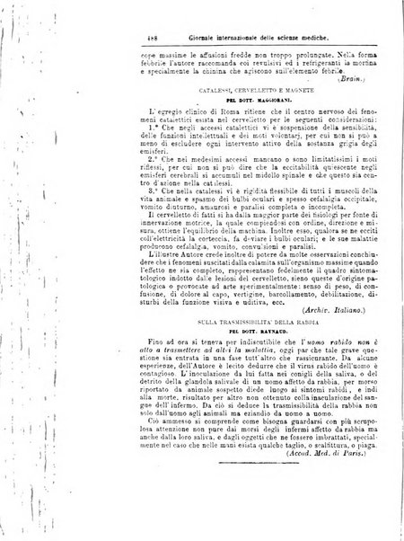 Giornale internazionale delle scienze mediche