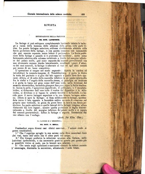 Giornale internazionale delle scienze mediche