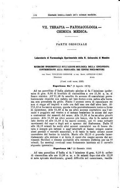 Giornale internazionale delle scienze mediche