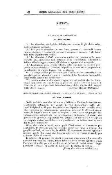 Giornale internazionale delle scienze mediche