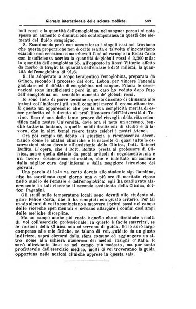 Giornale internazionale delle scienze mediche