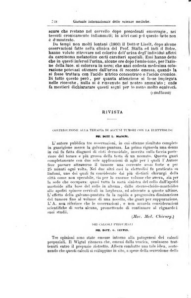 Giornale internazionale delle scienze mediche