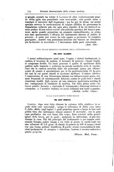 Giornale internazionale delle scienze mediche