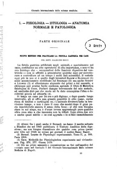 Giornale internazionale delle scienze mediche