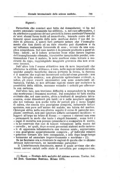 Giornale internazionale delle scienze mediche