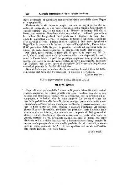 Giornale internazionale delle scienze mediche