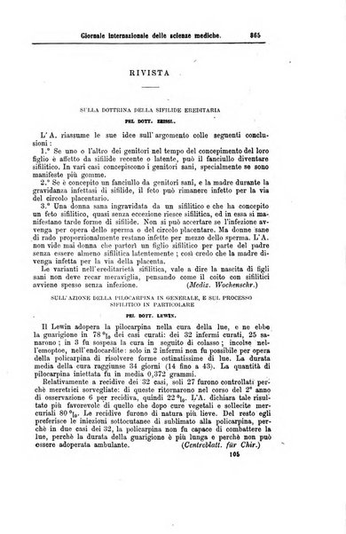 Giornale internazionale delle scienze mediche