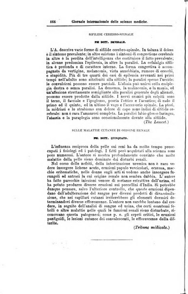 Giornale internazionale delle scienze mediche