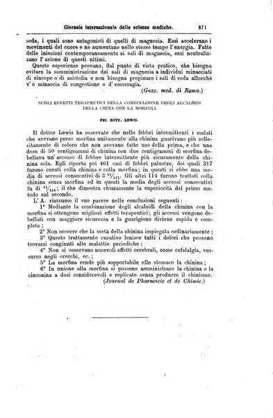 Giornale internazionale delle scienze mediche