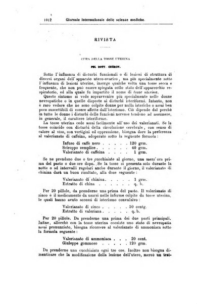 Giornale internazionale delle scienze mediche