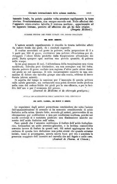 Giornale internazionale delle scienze mediche