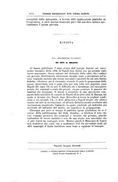 Giornale internazionale delle scienze mediche