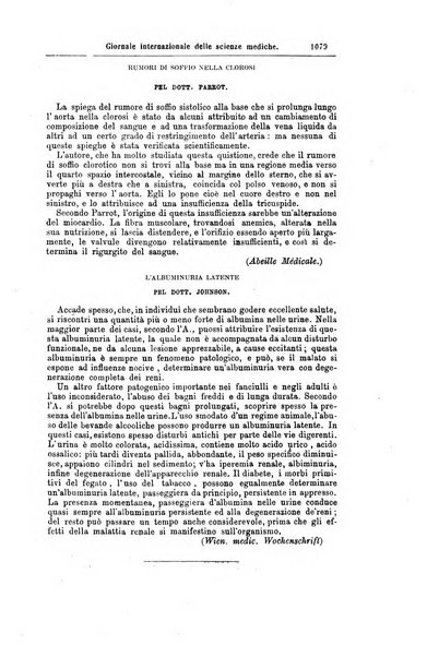 Giornale internazionale delle scienze mediche