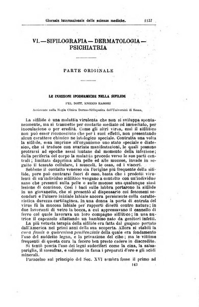 Giornale internazionale delle scienze mediche