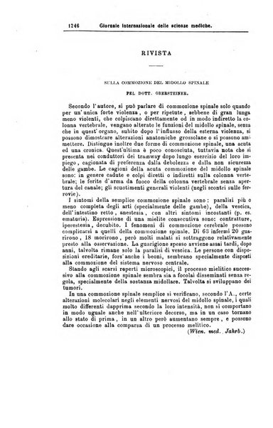 Giornale internazionale delle scienze mediche