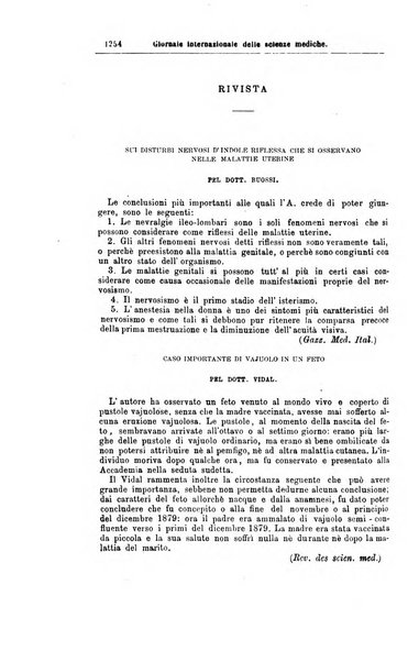 Giornale internazionale delle scienze mediche