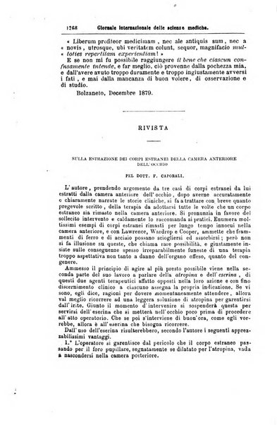 Giornale internazionale delle scienze mediche