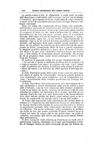 Giornale internazionale delle scienze mediche