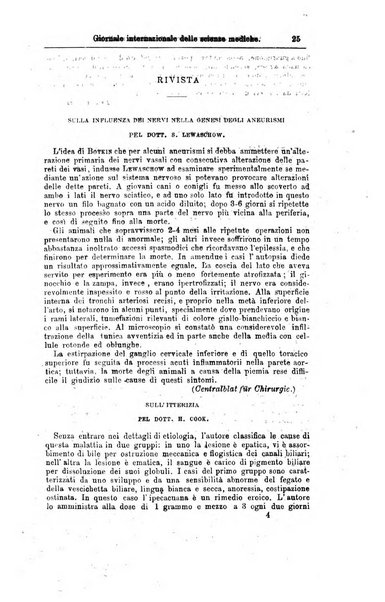 Giornale internazionale delle scienze mediche