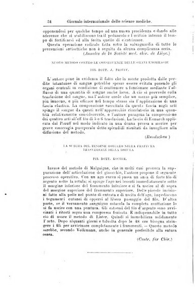 Giornale internazionale delle scienze mediche