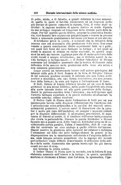 Giornale internazionale delle scienze mediche