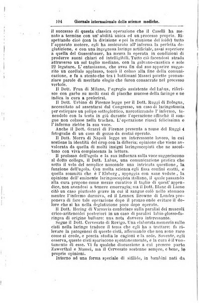 Giornale internazionale delle scienze mediche