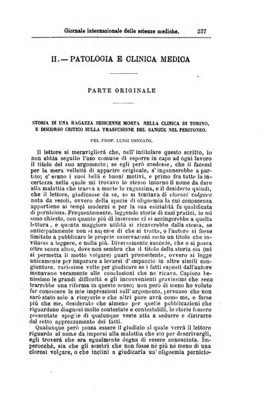 Giornale internazionale delle scienze mediche