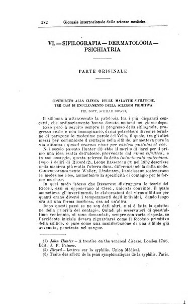 Giornale internazionale delle scienze mediche