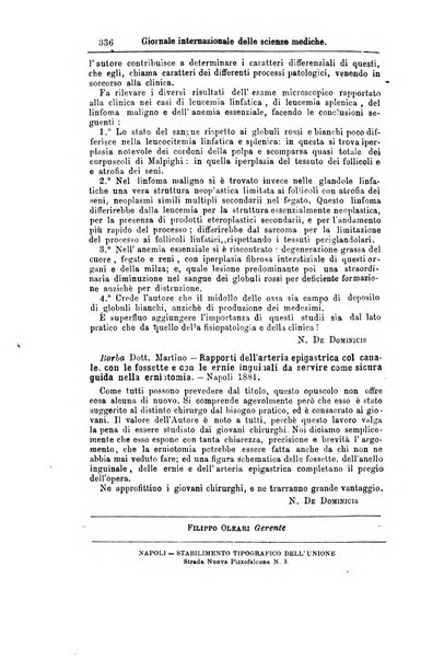 Giornale internazionale delle scienze mediche