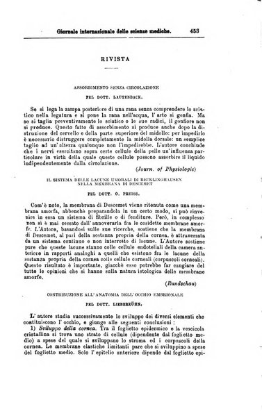 Giornale internazionale delle scienze mediche