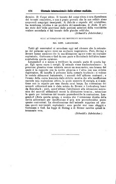 Giornale internazionale delle scienze mediche