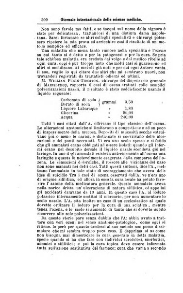 Giornale internazionale delle scienze mediche