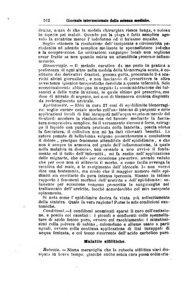 Giornale internazionale delle scienze mediche