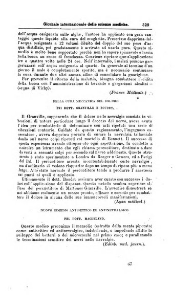 Giornale internazionale delle scienze mediche